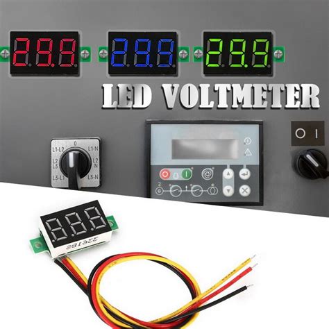 Dc V Drie Wire Mini Digitale Voltmeter Voltag Grandado