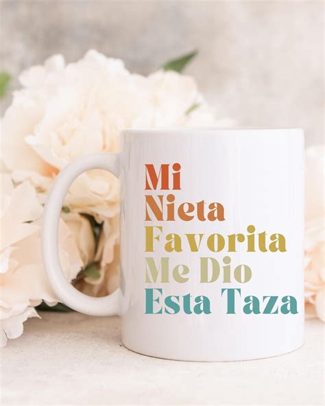 Mi Nieta Favorita Me Dio Esta Taza Regalo Para Abuela Regalo Etsy