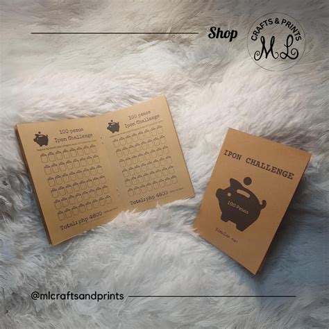 ipon challenge booklet lazada