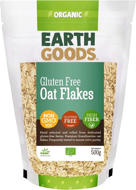 Earth Goods Organic Gluten Free Oat Flakes Non Gmo Gluten Free High