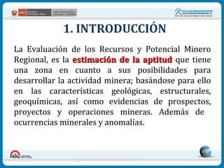 Manual De Evaluaci N De Recursos Y Potencial Minero En El Per Ppt