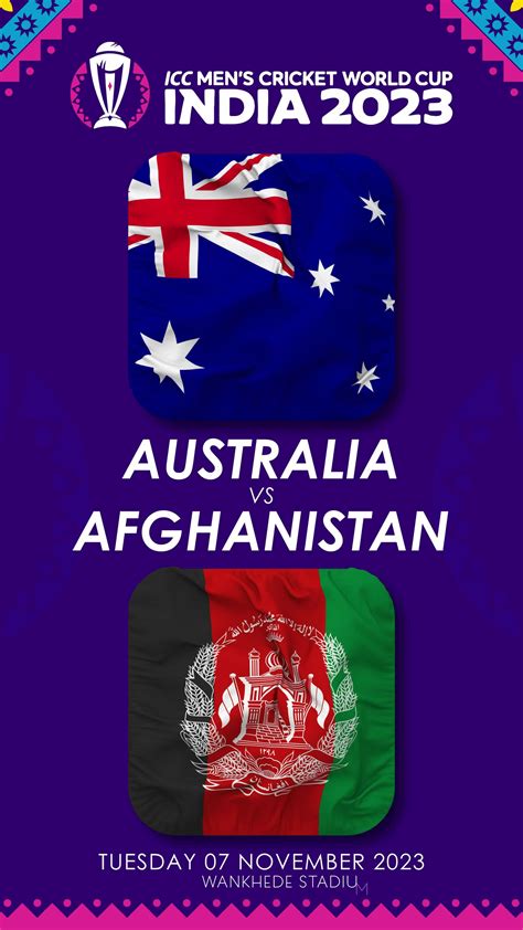 Australia vs Afghanistan Match in ICC Men's Cricket Worldcup India 2023 ...