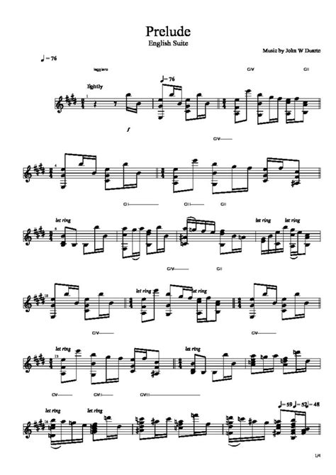 Duarte John W Prelude From English Suite By John W Duarte