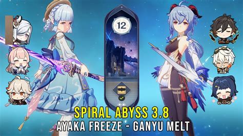 C Ayaka Freeze And C Ganyu Melt Genshin Impact Abyss Floor