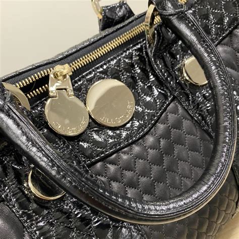 Jill Stuart Women S Black And Gold Bag Depop