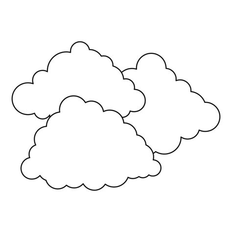 Cloudy Weather Icon Outline