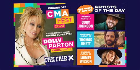 Cma Fest Kicks Off Fan Fair X With Global Superstar Dolly Parton On