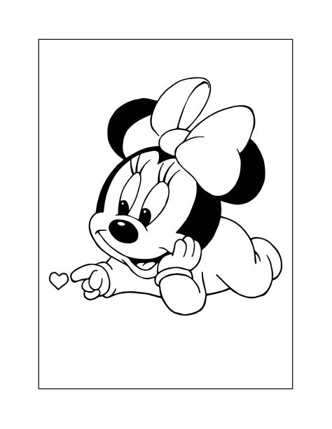 Minnie Mouse With Balloons Coloring Page ⋆ coloring.rocks!