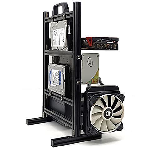 Matx Itx Pc Test Bench Motherboard Stand Open Frame Air Pc Case Test Bench Vertical Water Cooling