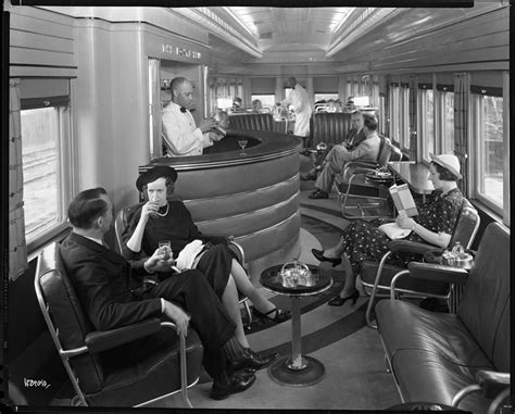 Interior view of the Lounge Car on the Royal Blue passenger train. in ...