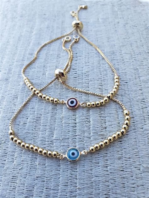 Evil Eye Bracelet Gold Bracelets For Women Evil Eye Jewelry Etsy