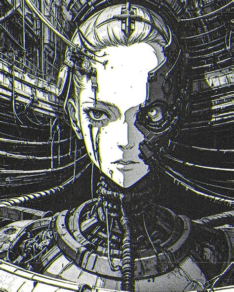 Arte de fantasía arte digital obra de arte cyberpunk cyborg Fondo