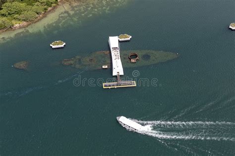 Uss Arizona Memorial As Seen From Above Editorial Stock Photo Image