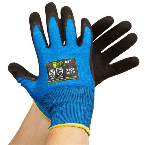 Cordova ION A2 Sapphire Blue HPPE Synthetic Fiber Gloves With Black