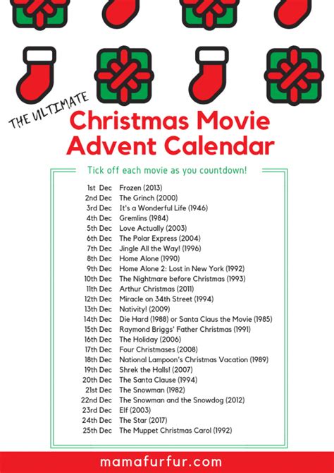 Movie Christmas Calendar Nady Tallou