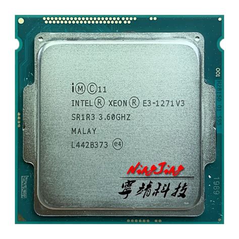 Intel Xeon E3-1271 v3 E3 1271 v3 E3 1271v3 3.6 GHz Quad-Core Eight ...