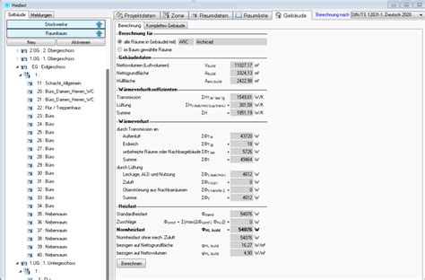 Heizlastberechnung DIN EN 12831 Mh Software