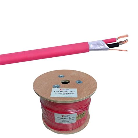 2C 1 0mm2 Solid Copper Conductor Red PVC Twisted Pair Fire Alarm Cable