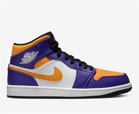 Jordan Air Jordan Mid Dark Concord Taxi White Black Vegnonveg