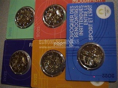 Francia Olimpiadi Parigi Euro Commemorativi Coincard Colore