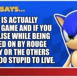 Sonic Says Meme Generator - Imgflip