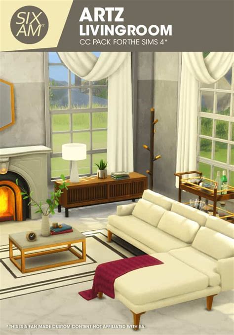 21+ Stunning Sims 4 Living Room CC Sets For A Cozier More Personal Home