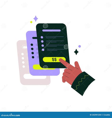 Hand Selecting Pricing Plan on Digital Interface in Flat Vector