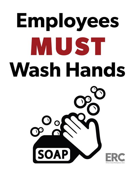 Wash Hands Signs Poster Template