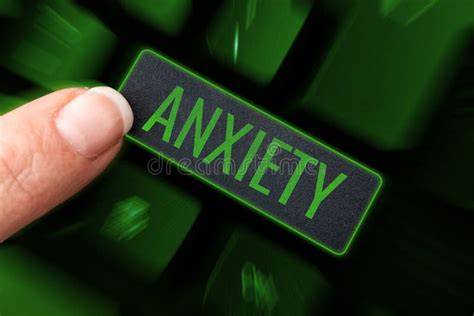 Handwriting Text Anxiety Conceptual Photo Excessive Uneasiness And