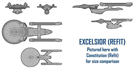 Excelsior Class Starship Schematics