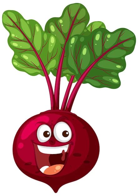 Free Vector Happy Beetroot Cartoon Character