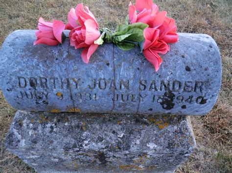 Dorothy Joan Sander Find A Grave Memorial