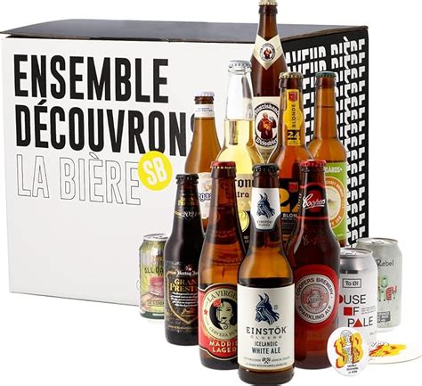 Coffret 12 bières du monde Assortiment de bières Idée cadeau