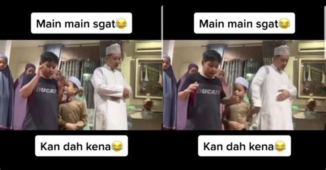 Budak Kecil Ditepuk Oleh Ayah Masa Solat Beautifulnara Terkini Dan