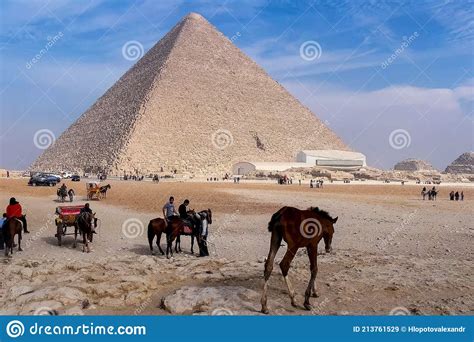 Pyramids Of Giza Great Pyramids Of Egypt The Seventh Wonder Of The World Editorial Stock Image