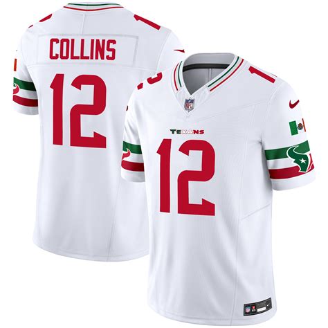 nico collins mens houston texans mexico vapor limited white jersey