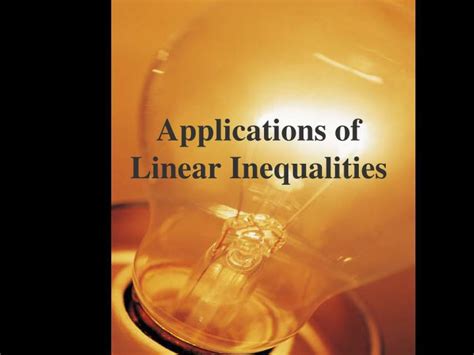 Application Of Linear Inequalities Classnotesng