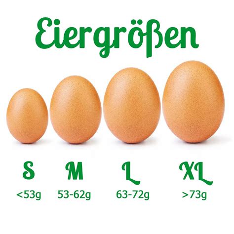 Eier Gewichtsklassen