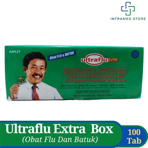 Jual Ultraflu Extra Box Isi 100 Tablet Obat Flu Dan Batuk Shopee