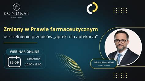 Webinar Online Zmiany W Prawie Farmaceutycznym Uszczelnienie