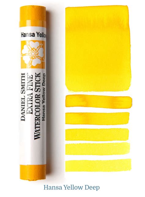 Hansa Yellow Deep Watercolor Stick - DANIEL SMITH Artists’ Materials