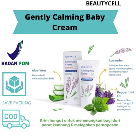 Jual Promo Siap Kirimgently Calming Baby Cream Krim Penghangat Dan