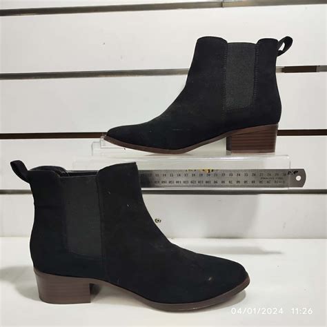 London Rebel Womens Size 8 Black Boots (s)