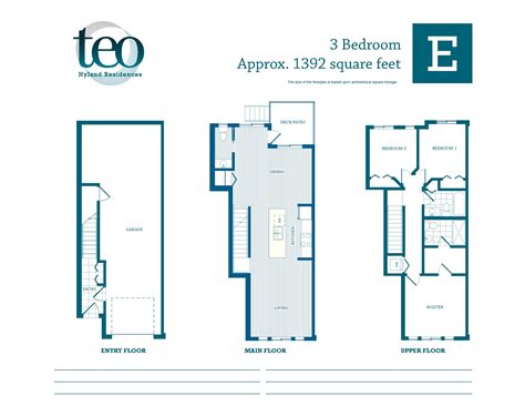 Plan E floor plan at TEO Phase 1 in Surrey, BC
