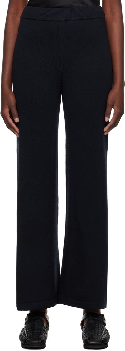 Navy Visone Lounge Pants By Max Mara Leisure On Sale