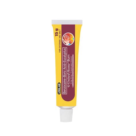 United Home Burn Ointment For Minor Burns 15g Tube