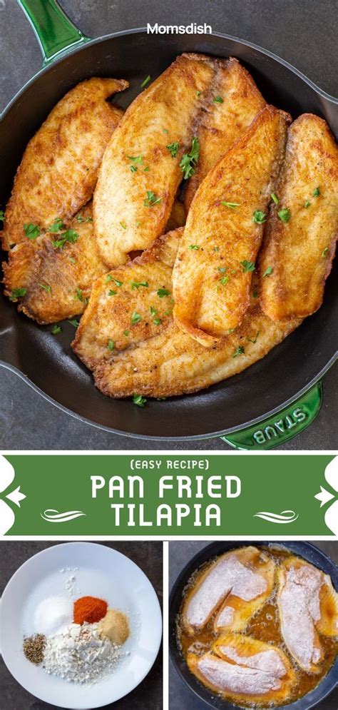 Pan Fried Tilapia In A Cast Iron Skillet