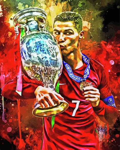 Cristiano Ronaldo Painting Painting by Matthew Hale - Fine Art America