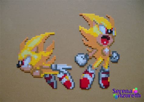 Super Sonics Bead Sprite By Serenaazureth On Deviantart Hama Beads