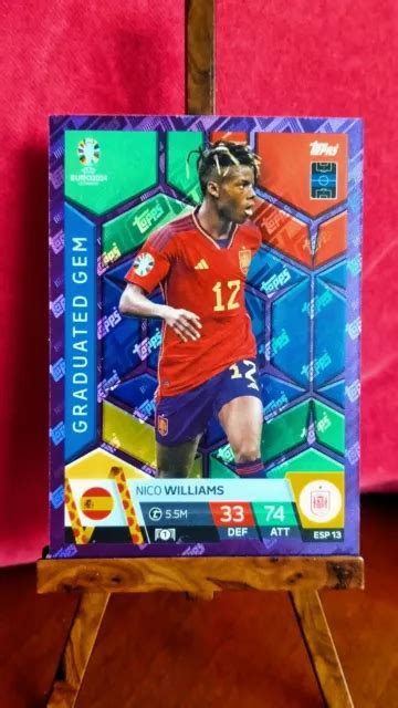 TOPPS EURO 2024 Match Attax Graduated Gem Holo Foil Card ESP 13